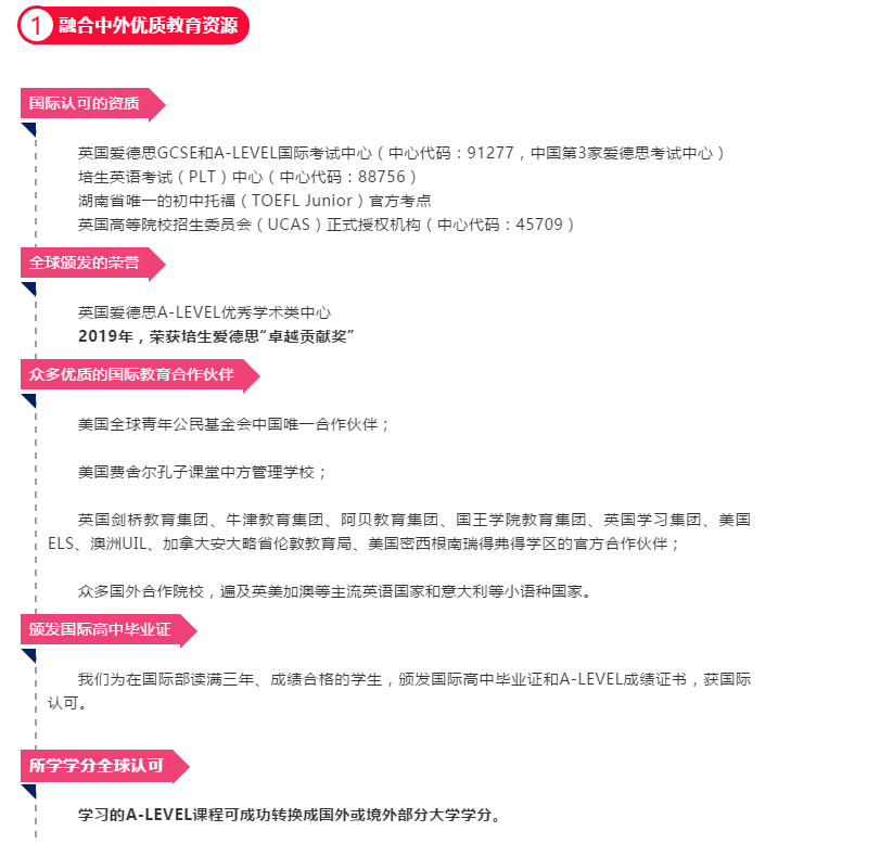 長沙同升湖實驗學校2020年秋季國際部招生簡章